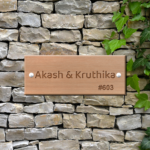 Engraved Wooden Name Plate