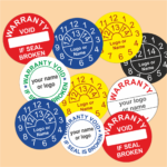 Warranty, Caution Stickers