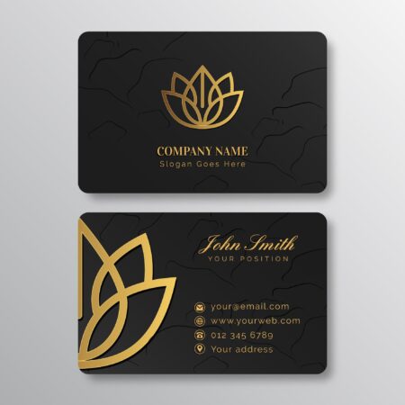 Gold Foil Visiting Cards