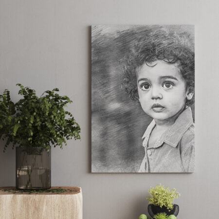 Pencil Sketch Canvas 1P
