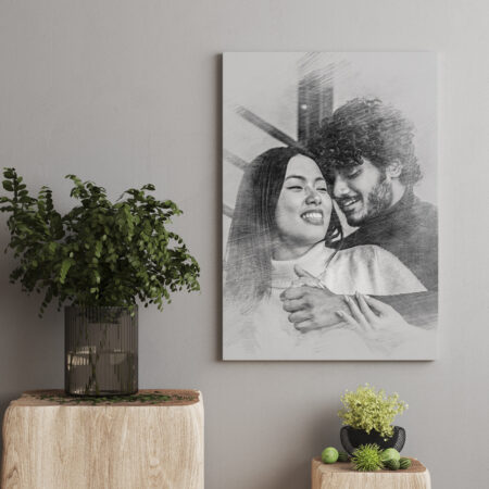 Pencil Sketch Canvas 2P