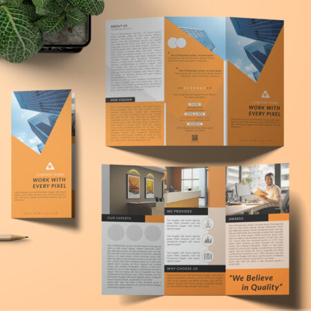 Tri Fold Brochure - Digital Printing Same Day Despatch