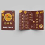 Folded Menu Card