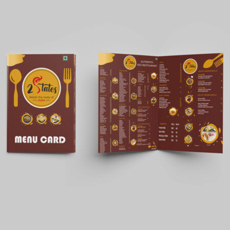 Folded Menu Card