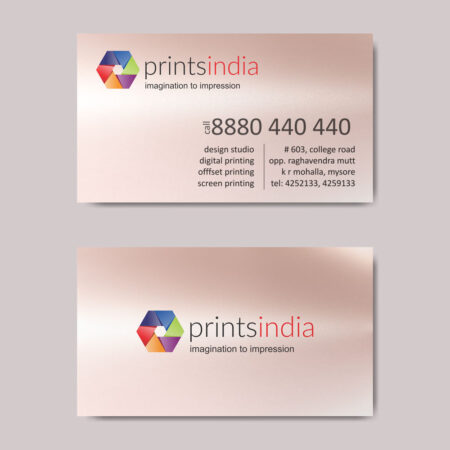 Pearl Metallic Business Card